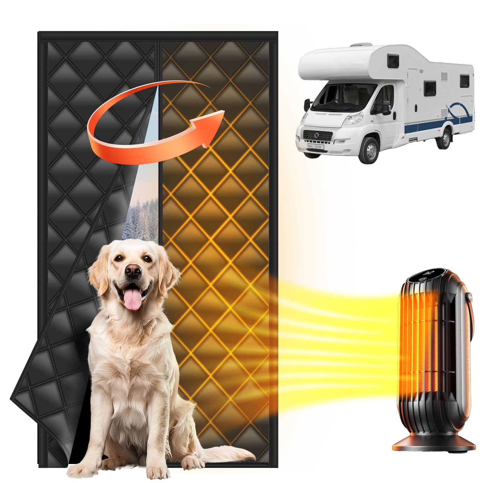 ESUDNT Insulated RV Door Cover